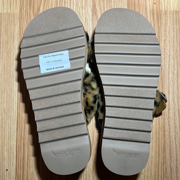 NWOT KOOLABURRA by UGG slippers/sandals size 7 leopard print - Picture 7 of 7